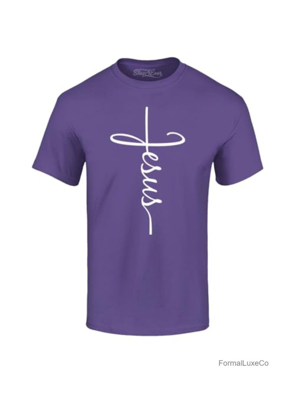 Jesus Cross Christian Graphic T-Shirt Short Sleeve Crew Neck Unisex